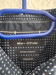 Vorschaubild 3 von Herren Business Hemd Langarm Blau Gepunktet Gr. L