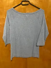 Vorschaubild 3 von Damen T-Shirt Grau Print Gr. 40/L Casual 3/4-Arm