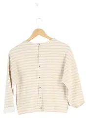 Vorschaubild 2 von Pullover Damen 34/XS Beige Gestreift Casual Baumwolle
