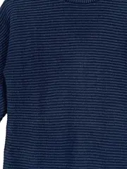 Vorschaubild 2 von Kinder Pullover Gr. 116 Blau Rippstrick Casual