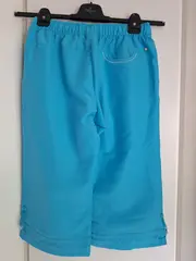 Vorschaubild 2 von Damen Sport Shorts Gr. 38 Türkis Bermuda Sporthose