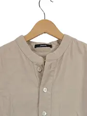 Vorschaubild 2 von Damen Hemdbluse Gr. 36/S Beige Casual 3/4-Arm Stehkragen Bluse