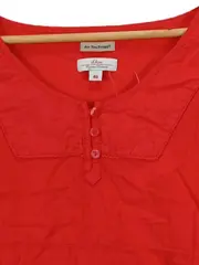 Vorschaubild 4 von Damen Bluse Rot Gr. 40 Casual Baumwolle Kurzarm