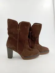 Vorschaubild 2 von Damen Stiefelette Wildleder Braun Gr. 40 Casual