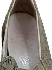 Vorschaubild 5 von Damen Slipper Mokassins Gr. 39 Oliv Leder Slip-On Komfort