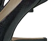 Vorschaubild 4 von Damen Pumps Gr. 38 Schwarz Elegant Plateau Lack-Optik