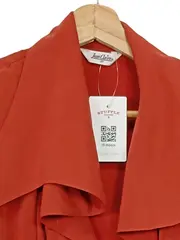 Vorschaubild 3 von Damen Leichte Jacke Gr. 38/M Orange Elegant Oversized
