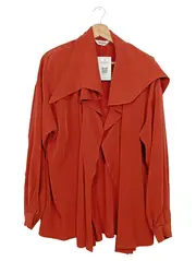 Vorschaubild 1 von Damen Leichte Jacke Gr. 38/M Orange Elegant Oversized