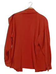 Vorschaubild 2 von Damen Leichte Jacke Gr. 38/M Orange Elegant Oversized