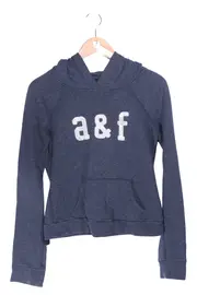 Vorschaubild 1 von abercrombie Kapuzenpullover Kinder Gr. 158 Blau Casual Hoodie