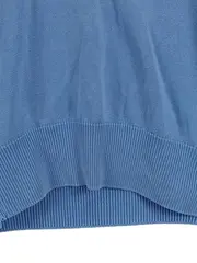 Vorschaubild 4 von Damen V-Ausschnitt Pullover Gr. M Blau Baumwolle Casual