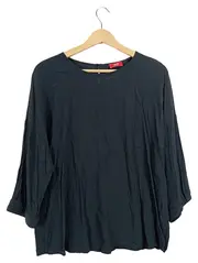 Vorschaubild 1 von Damen Bluse Schwarz Gr. 38/M Casual 3/4-Arm