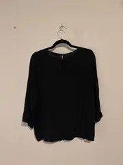 Vorschaubild 2 von Damen Bluse Schwarz Gr. 38/M Casual 3/4-Arm