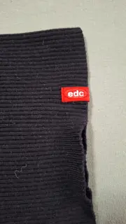 Vorschaubild 3 von EDC Damen Pullover V-Ausschnitt Schwarz Gr. 34/XS Casual Strickpullover