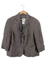 Vorschaubild 1 von Blazer Damen 3/4-Arm Klassisch Grau Gr. 46 Business Elegant