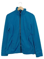 Vorschaubild 1 von Damen Fleecejacke Türkis Gr. 42/XL Outdoor Polyester Uni