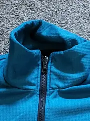 Vorschaubild 5 von Damen Fleecejacke Türkis Gr. 42/XL Outdoor Polyester Uni