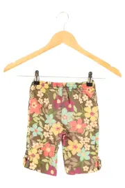 Vorschaubild 1 von Kinder Shorts Gr. 104 Mehrfarbig Baumwolle Blumenmuster Casual