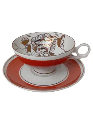 WALLENDORF 1764 Tasse und Unterteller