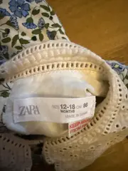 Vorschaubild 3 von Blusenkleid Mädchen Gr. 86 Blumenmuster Spitzenkragen Langarm