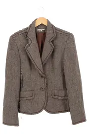 Vorschaubild 2 von Gerard Darel Damen Blazer Gr. 38/M Braun Elegant Klassisch Vintage