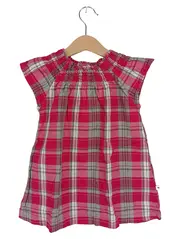 Vorschaubild 1 von Mädchen Freizeitkleid kariert Gr. 122 Rosa Baumwolle