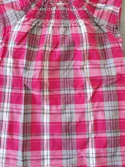 Vorschaubild 2 von Mädchen Freizeitkleid kariert Gr. 122 Rosa Baumwolle