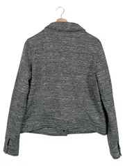 Vorschaubild 2 von Damen Leichte Jacke Grau Gr. 40/L Klassisch Casual Polyester