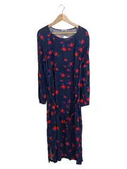 Vorschaubild 1 von Damen Freizeitkleid Langarm Gr. 42 Mehrfarbig Casual Viskose