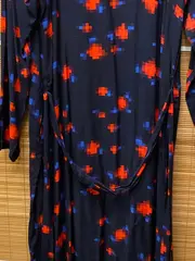 Vorschaubild 3 von Damen Freizeitkleid Langarm Gr. 42 Mehrfarbig Casual Viskose