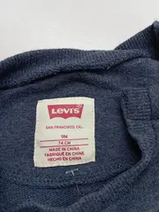 Vorschaubild 3 von Kinder Freizeitkleid Gr. 74 Blau Casual Langarm Logo-Print