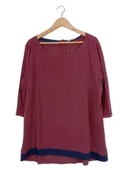 Vorschaubild 1 von Damen T-Shirt Rot Gr. 46 3/4-Arm Casual