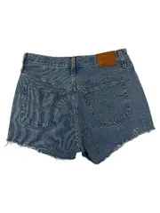 Vorschaubild 3 von 501 Jeans Shorts Damen W27 Blau Cut-Off Fransen High Waist