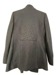 Vorschaubild 2 von Damen Wollmantel Oliv Gr. 40 L Klassisch Doppelreiher