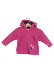 Vorschaubild 1 von Mädchen Fleecejacke Gr. 68 Pink Kapuze Charmant