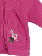 Vorschaubild 3 von Mädchen Fleecejacke Gr. 68 Pink Kapuze Charmant