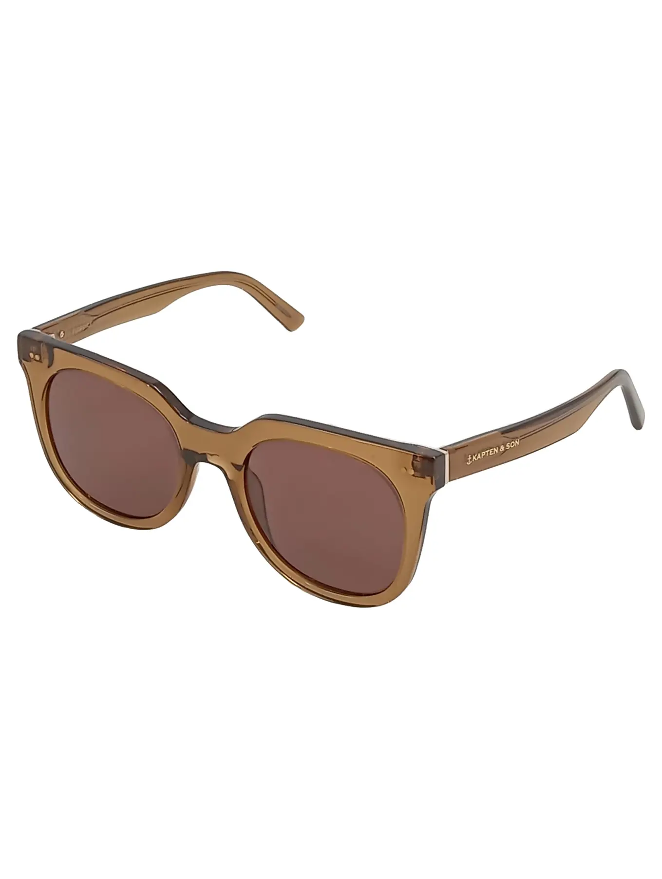 KAPTEN & SON Sonnenbrille Damen Braun Modern Kunststoff UV-Schutz
