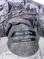 Vorschaubild 4 von Wintermantel Herren Grau Gr. 52/XL Klassisch Meliert Baumwolle