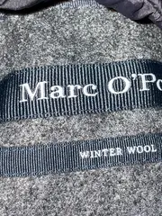 Vorschaubild 2 von Wintermantel Herren Grau Gr. 52/XL Klassisch Meliert Baumwolle