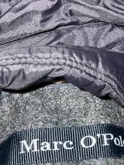 Vorschaubild 3 von Wintermantel Herren Grau Gr. 52/XL Klassisch Meliert Baumwolle