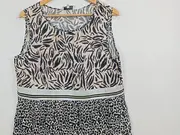 Vorschaubild 2 von Damen Top Gr. 44 Animal Print Tiermuster Mehrfarbig Viskose