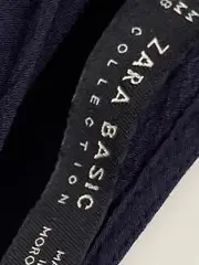 Vorschaubild 3 von Damen Top Gr. 38/M Blau Basic Knoten-Detail Viskose