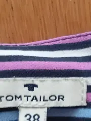 Vorschaubild 6 von Damen Sommerkleid Gr. 38 Mehrfarbig Gestreift Tunika