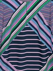 Vorschaubild 4 von Damen Sommerkleid Gr. 38 Mehrfarbig Gestreift Tunika