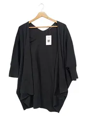 Vorschaubild 1 von Damen Strickjacke 36/S Schwarz Elegant Minimalistisch Cardigan