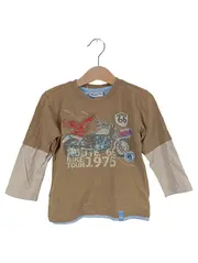 Vorschaubild 2 von KiKstar Langarmshirt Jungen Gr. 92 Motorrad Route 66 Braun Baumwolle