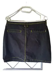 Vorschaubild 2 von Damen Minirock Gr. 38/M Blau Casual Baumwolle