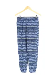 Vorschaubild 1 von Damen Stoffhose W28;36;S Casual Blau Grafisch Viskose
