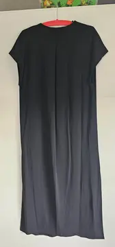 Vorschaubild 3 von Damen Freizeitkleid Schwarz V-Ausschnitt Langarm Gr. 38;M