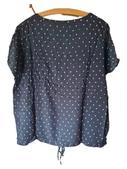 Vorschaubild 2 von Damen T-Shirt Grafik Kurzarm Blau Gr. 42/XL Freizeit